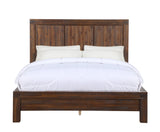 Meadow Solid Wood California King Platform Bed in Brick Brown by Modus Furniture at Eve Furniture
