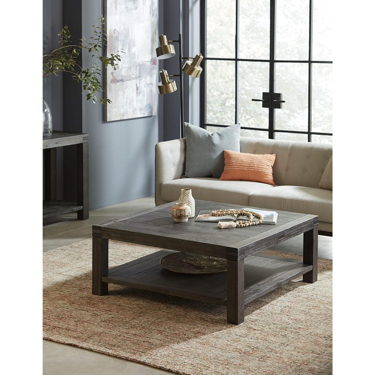 Meadow Solid Wood Coffee Table in Graphite by Modus Furniture at Eve Furniture