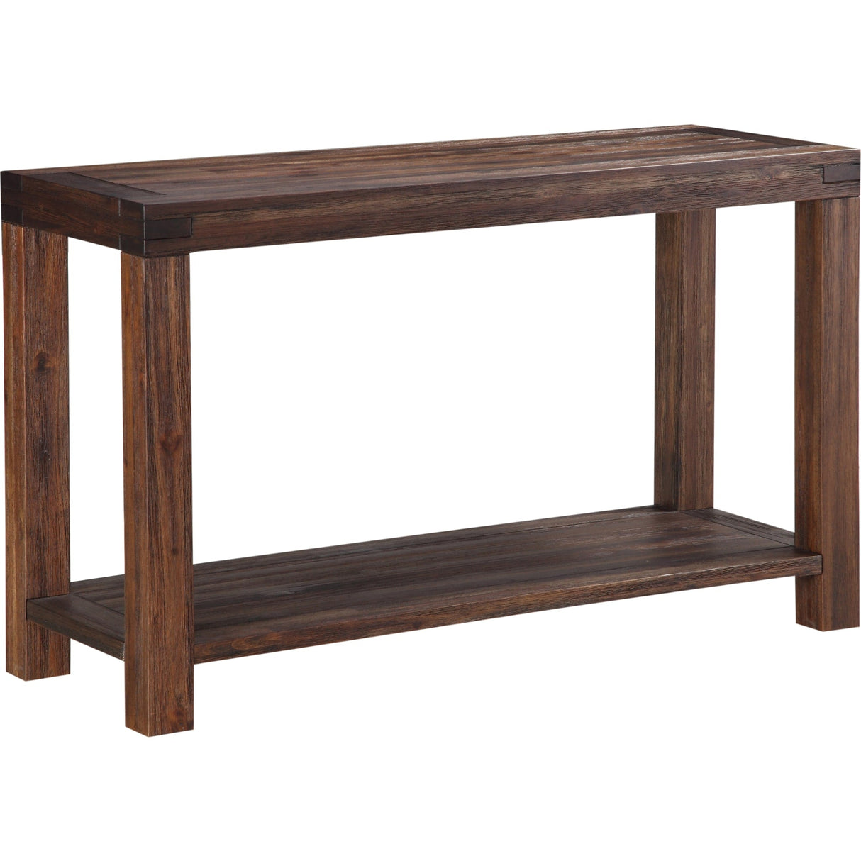Meadow Solid Wood Console Table in Brick Brown by Modus Furniture at Eve Furniture