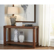 Meadow Solid Wood Console Table in Brick Brown by Modus Furniture at Eve Furniture