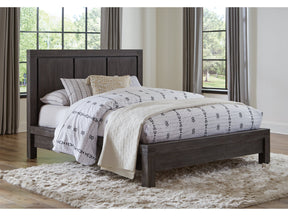 Meadow Solid Wood Eastern King Platform Bed in Graphite by Modus Furniture at Eve Furniture