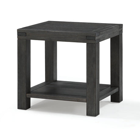 Meadow Solid Wood End Table in Graphite by Modus Furniture at Eve Furniture