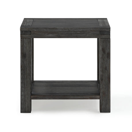 Meadow Solid Wood End Table in Graphite by Modus Furniture at Eve Furniture