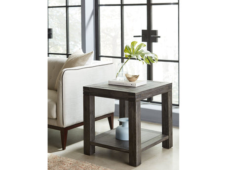 Meadow Solid Wood End Table in Graphite by Modus Furniture at Eve Furniture