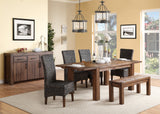 Meadow Solid Wood Extending Dining Table in Brick Brown by Modus Furniture at Eve Furniture