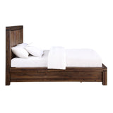 Meadow Solid Wood Footboard Eastern King Storage Bed in Brick Brown by Modus Furniture at Eve Furniture