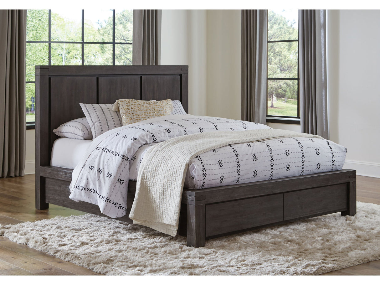 Meadow Solid Wood Footboard Storage Bed in Graphite by Modus Furniture at Eve Furniture