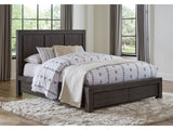 Meadow Solid Wood Footboard Storage Bed in Graphite by Modus Furniture at Eve Furniture