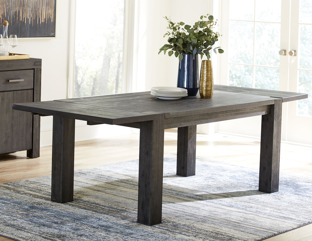 Meadow Solid Wood Rectangle Table in Graphite by Modus Furniture at Eve Furniture