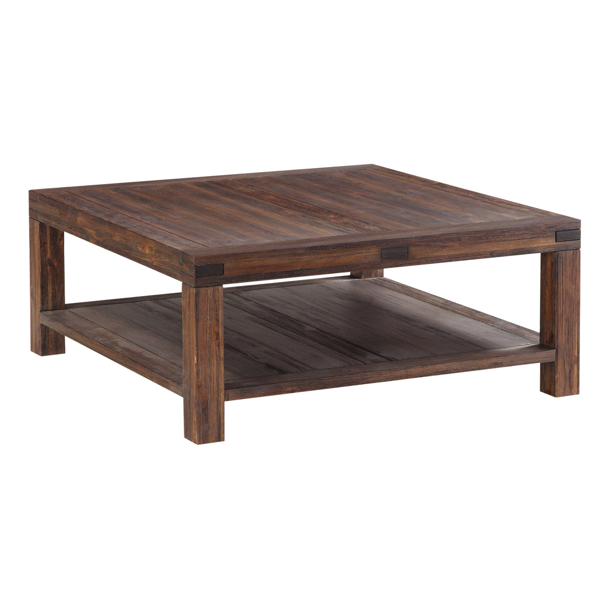 Meadow Solid Wood Square Coffee Table in Brick Brown by Modus Furniture at Eve Furniture