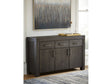Meadow Solid Wood Three Drawer Three Door Sideboard in Graphite by Modus Furniture at Eve Furniture