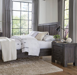 Meadow Solid Wood Two Drawer Nightstand in Graphite by Modus Furniture at Eve Furniture