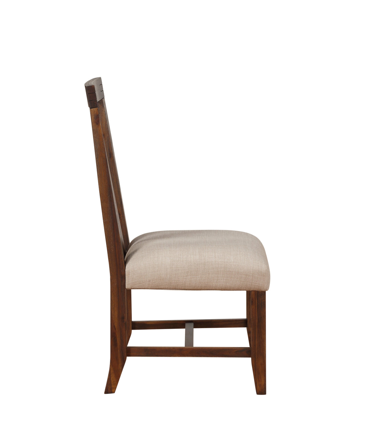 Meadow Solid Wood Upholstered Dining Chair in Brick Brown by Modus Furniture at Eve Furniture