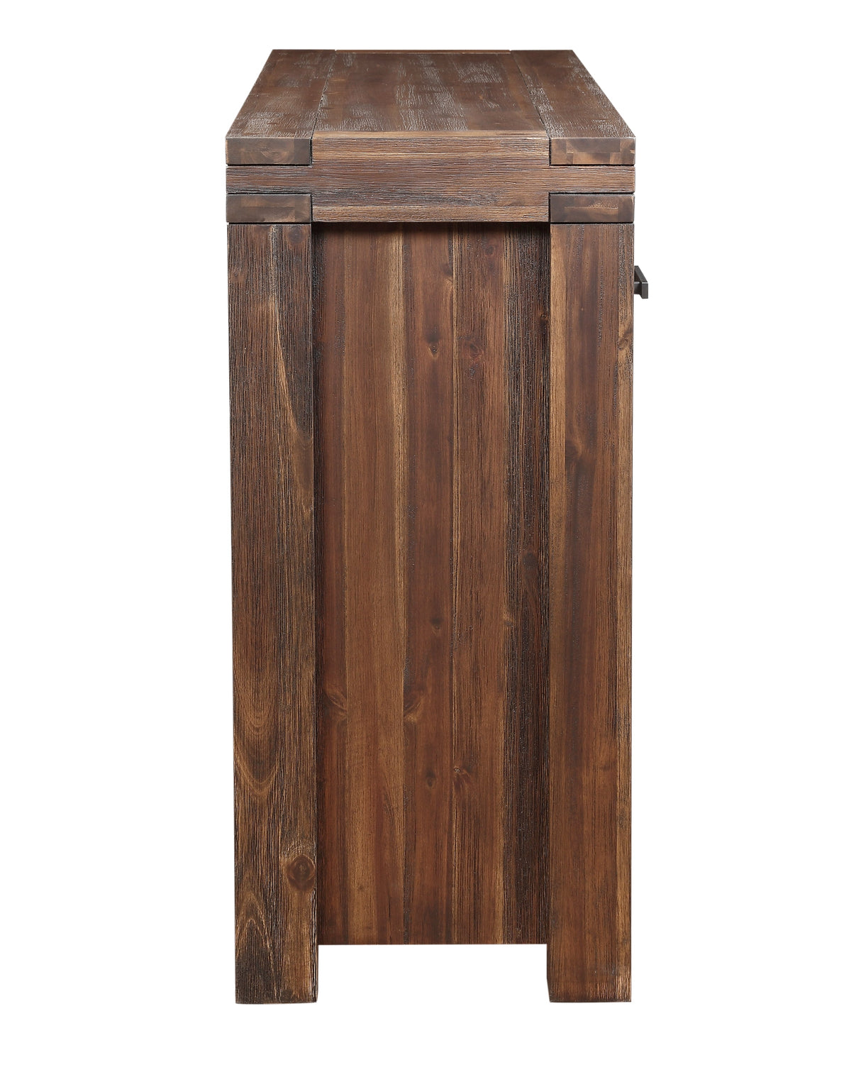 Meadow Three Drawer Three Door Solid Wood Sideboard in Brick Brown by Modus Furniture at Eve Furniture