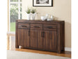 Meadow Three Drawer Three Door Solid Wood Sideboard in Brick Brown by Modus Furniture at Eve Furniture