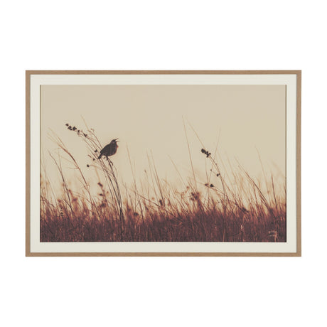 Meadowlark Call Antique by Nathan Larson FramedPhoto Matted under Glass by Mercana at Eve Furniture