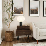 Mechy Brown Side Table by Zuomod at Eve Furniture