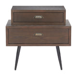 Mechy Brown Side Table by Zuomod at Eve Furniture