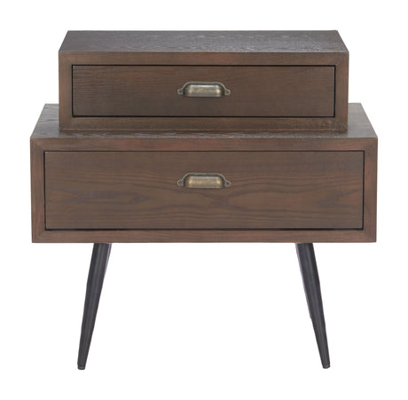 Mechy Brown Side Table by Zuomod at Eve Furniture