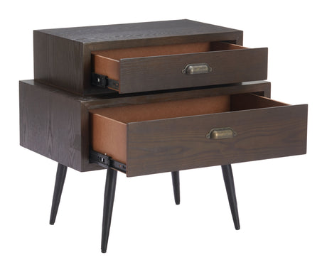 Mechy Brown Side Table by Zuomod at Eve Furniture