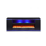 Medea Black TV Stand w/ Heater by Furniture of America at Eve Furniture