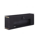 Medea Black TV Stand w/ Heater by Furniture of America at Eve Furniture