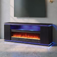 Medea Black TV Stand w/ Heater by Furniture of America at Eve Furniture