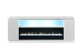 Medea White TV Stand w/ Heater by Furniture of America at Eve Furniture
