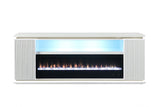 Medea White TV Stand w/ Heater by Furniture of America at Eve Furniture