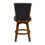 Medford Chestnut/Black Swivel Counter Height Chair, Set of 2 by Homelegance at Eve Furniture