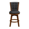 Medford Chestnut/Black Swivel Counter Height Chair, Set of 2 by Homelegance at Eve Furniture