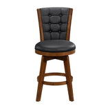 Medford Chestnut/Black Swivel Counter Height Chair, Set of 2 by Homelegance at Eve Furniture