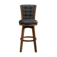 Medford Chestnut/Black Swivel Pub Height Chair, Set of 2 by Homelegance at Eve Furniture