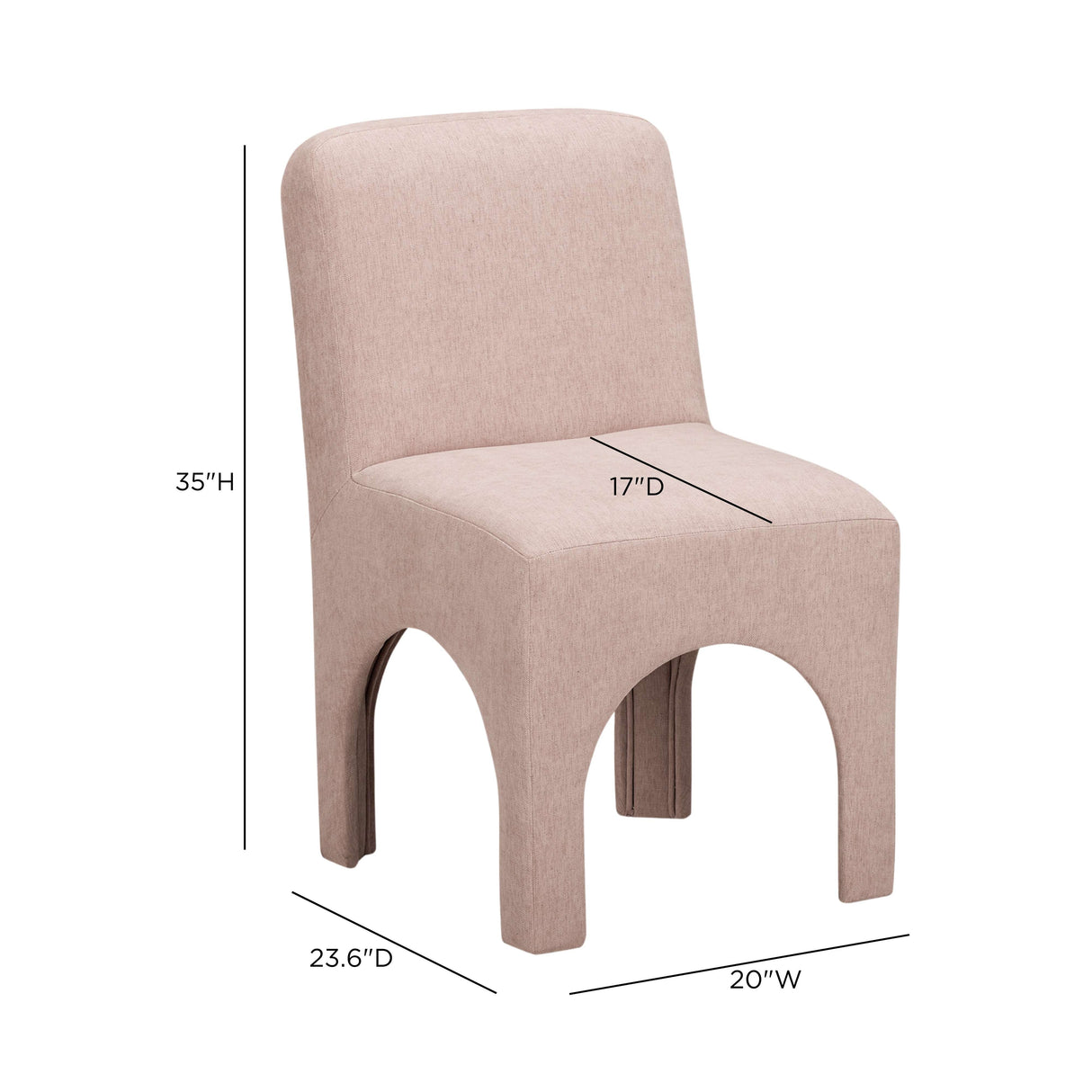 Tomlin Performance Chenille Dining Chair by TOV Furniture at Eve Furniture