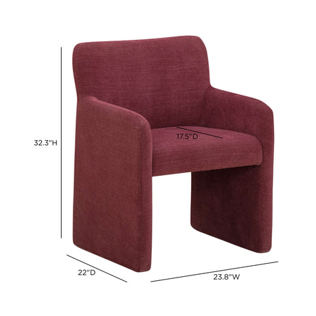 Crawley Performance Linen Chenille Dining Chair by TOV Furniture at Eve Furniture