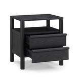 Tyra 22" Black Ash Nightstand