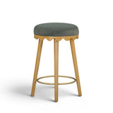 Oodle Green Performance Vegan Mohair Natural Counter Stool by TOV Furniture at Eve Furniture