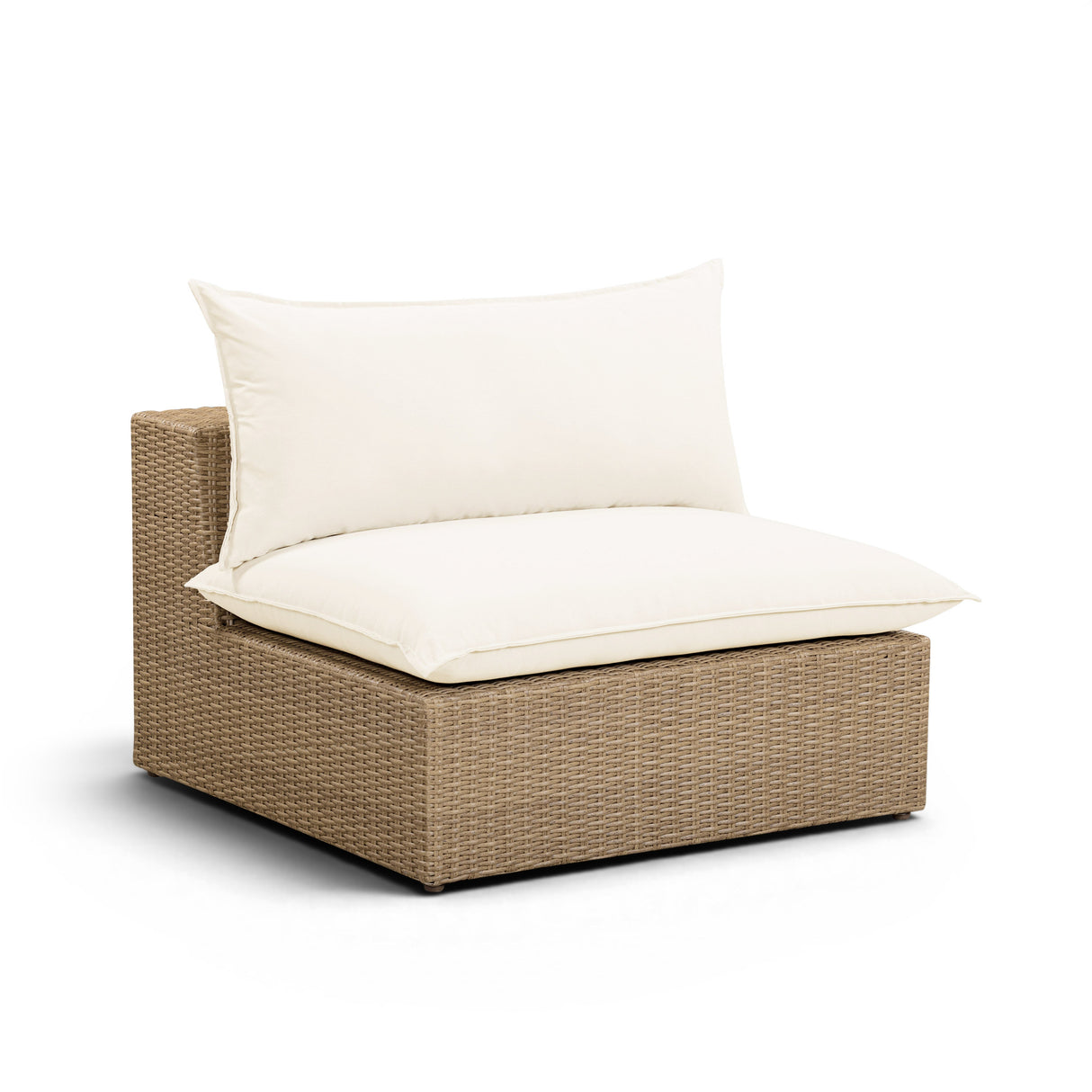 Cali Performance Fabric & Wicker Outdoor Armless Chair by TOV Furniture at Eve Furniture