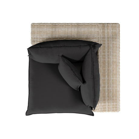 Cali Performance Fabric & Wicker Outdoor Corner Chair by TOV Furniture at Eve Furniture
