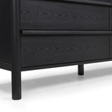 Tyra 62" Black Ash 6-Drawer Dresser