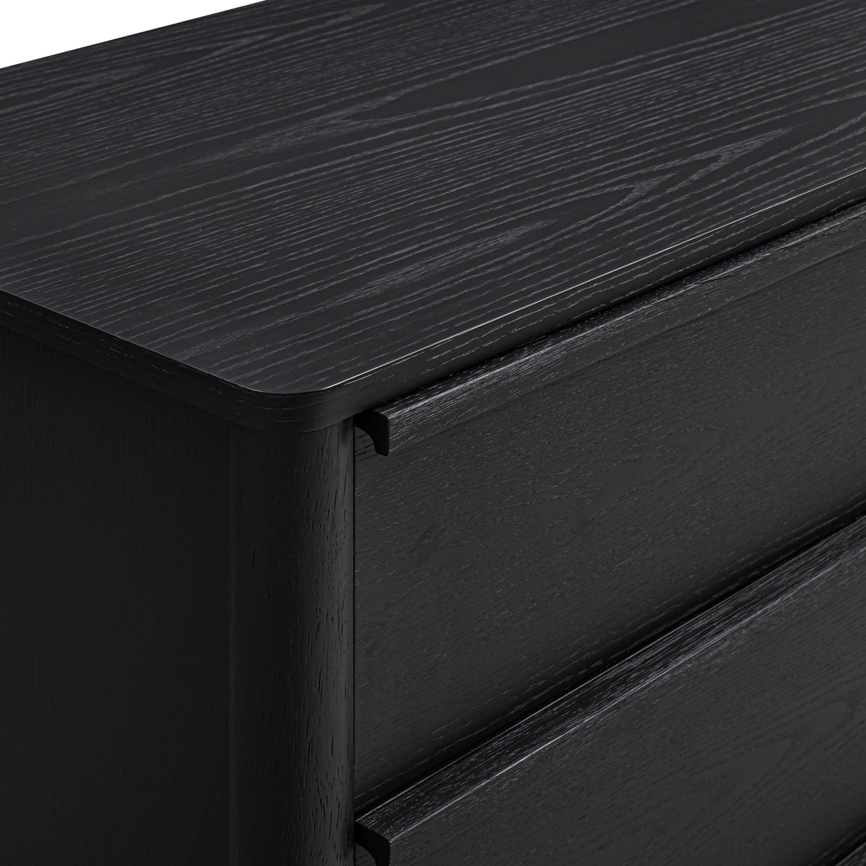 Tyra 62" Black Ash 6-Drawer Dresser