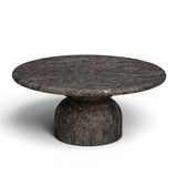 Cynthia 36" Dark Emperador Faux Marble Indoor/Outdoor Coffee Table by TOV Furniture at Eve Furniture