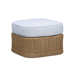Axel Blue Boucle Outdoor Ottoman