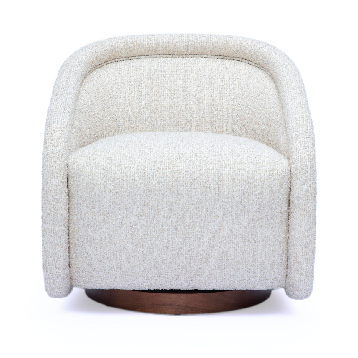 Clarke Cream Performance Boucle Swivel Accent Chair