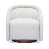 Clarke Cream Performance Boucle Swivel Accent Chair
