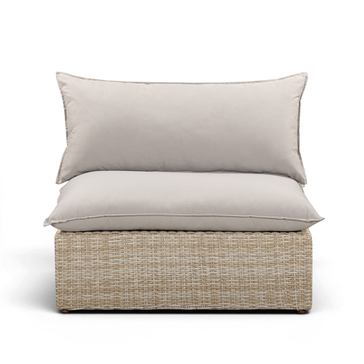 Cali Performance Fabric & Wicker Outdoor Armless Chair by TOV Furniture at Eve Furniture