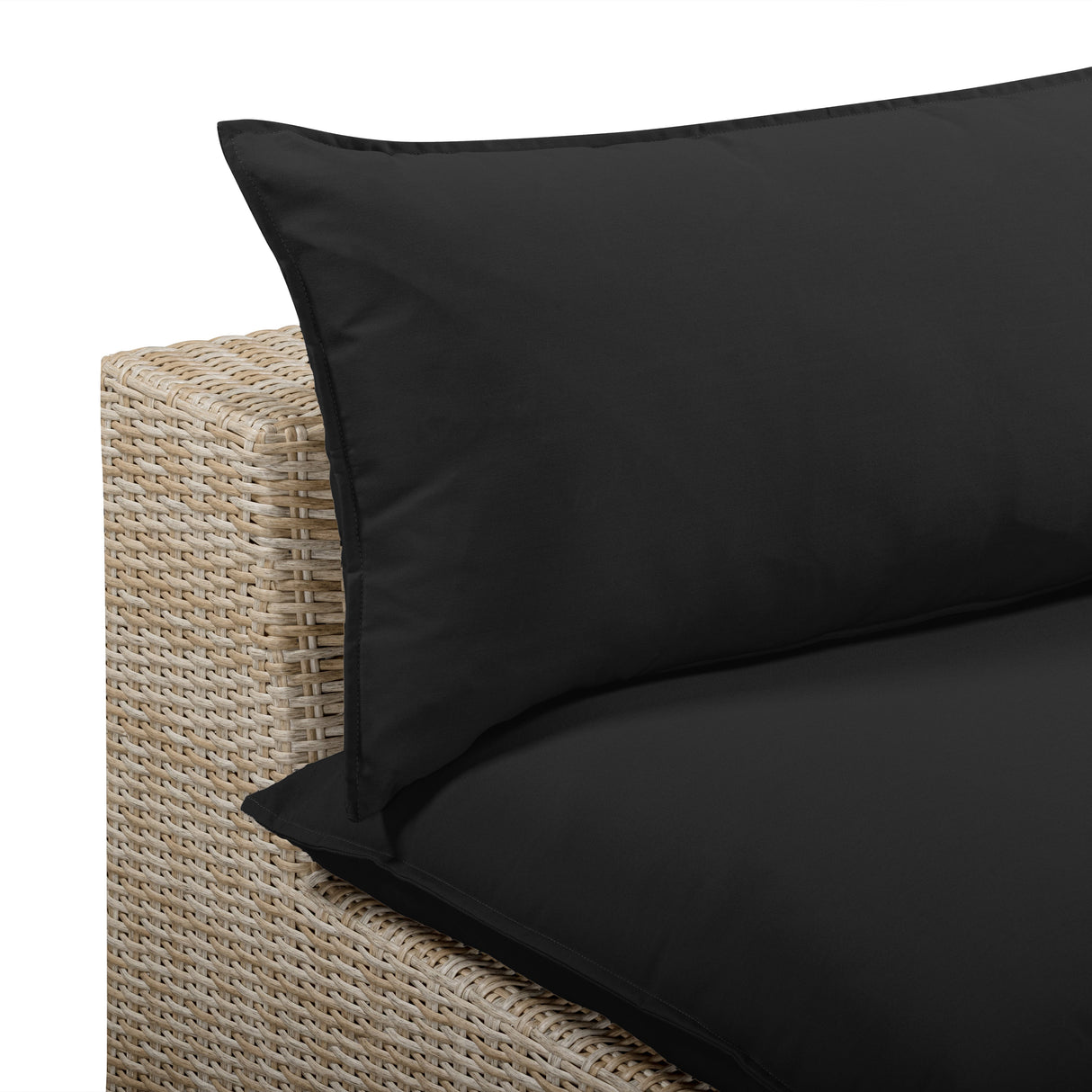 Cali Performance Fabric & Wicker Outdoor Armless Chair by TOV Furniture at Eve Furniture