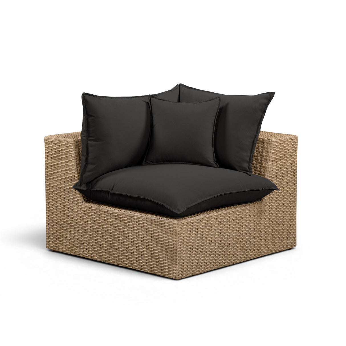 Cali Performance Fabric & Wicker Outdoor Corner Chair by TOV Furniture at Eve Furniture