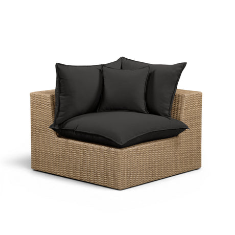 Cali Performance Fabric & Wicker Outdoor Corner Chair by TOV Furniture at Eve Furniture