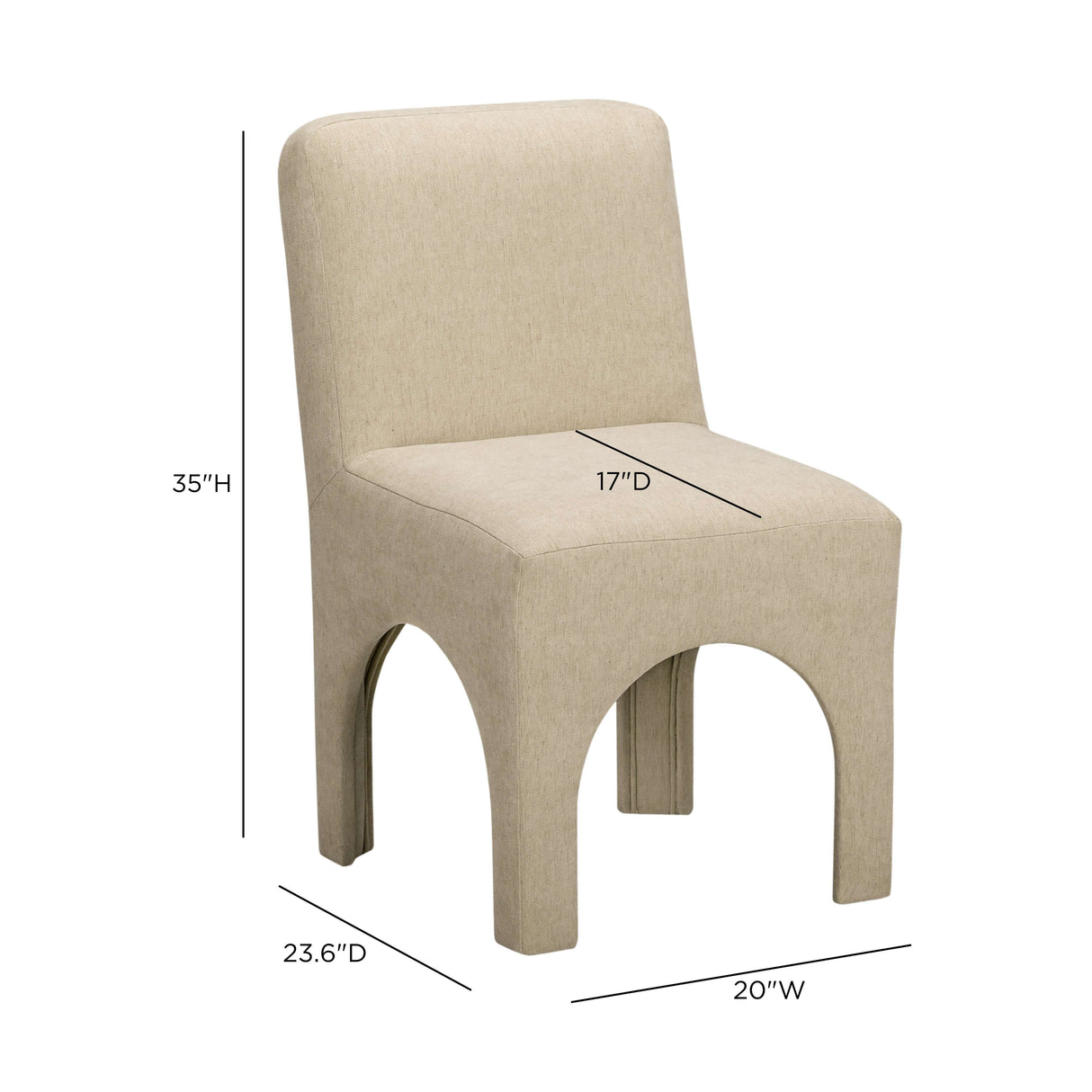 Tomlin Performance Chenille Dining Chair by TOV Furniture at Eve Furniture